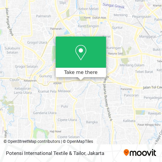 Potensi International Textile & Tailor map