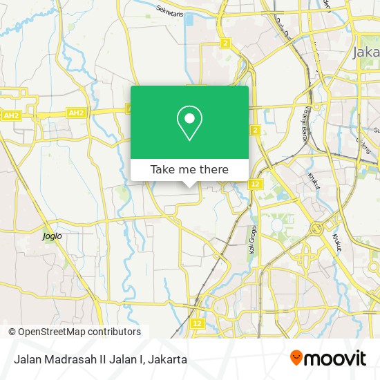 Jalan Madrasah II Jalan I map