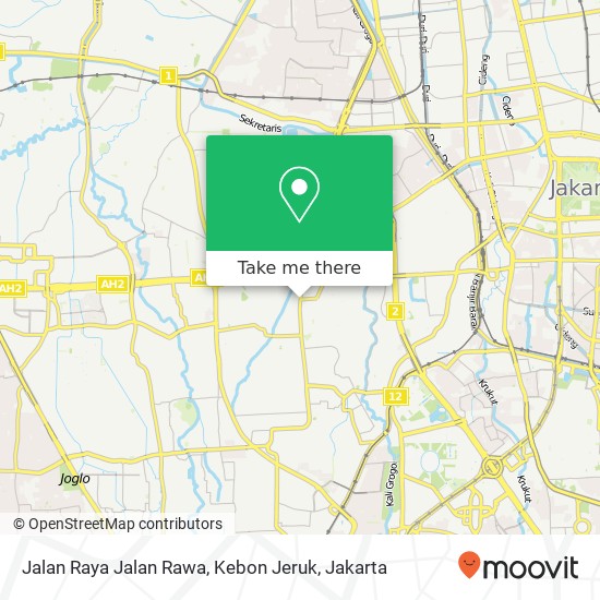 Jalan Raya Jalan Rawa, Kebon Jeruk map