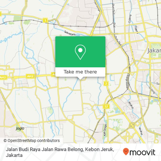 Jalan Budi Raya Jalan Rawa Belong, Kebon Jeruk map