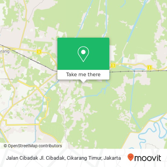 Jalan Cibadak Jl. Cibadak, Cikarang Timur map