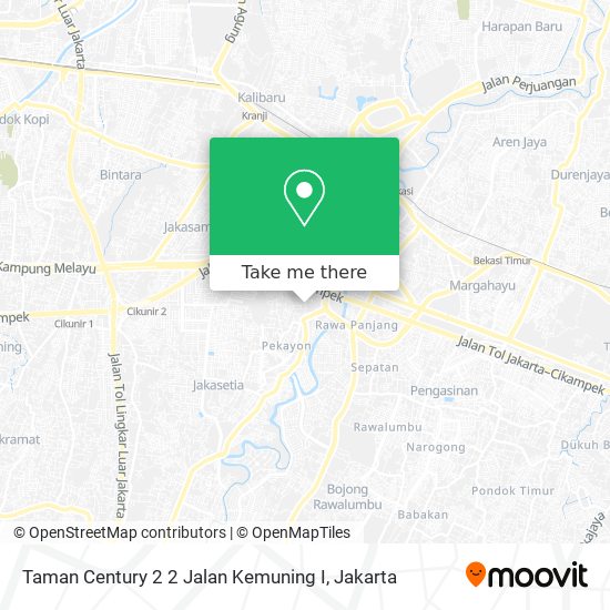 Taman Century 2 2 Jalan Kemuning I map