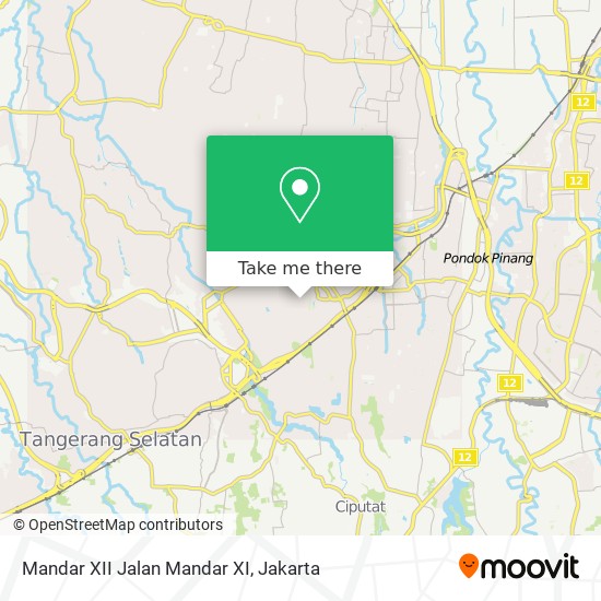 Mandar XII Jalan Mandar XI map