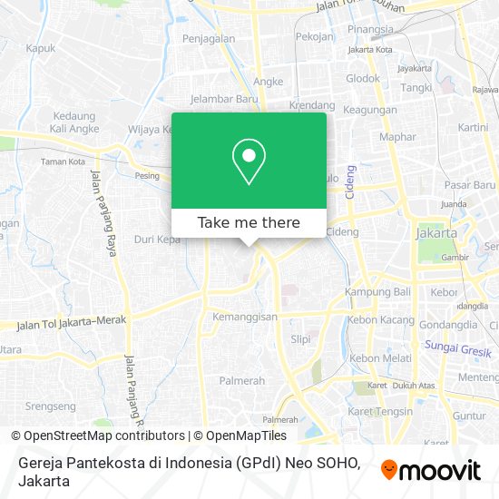 Gereja Pantekosta di Indonesia (GPdI) Neo SOHO map