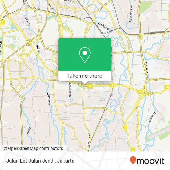 Jalan Let Jalan Jend. map