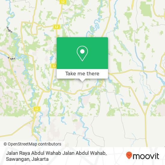 Jalan Raya Abdul Wahab Jalan Abdul Wahab, Sawangan map