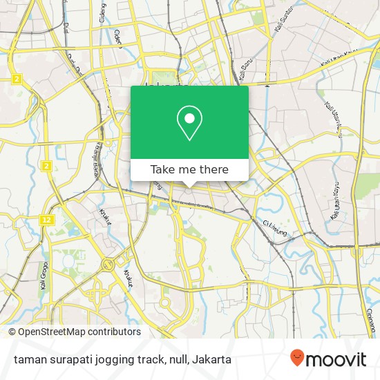 taman surapati jogging track, null map