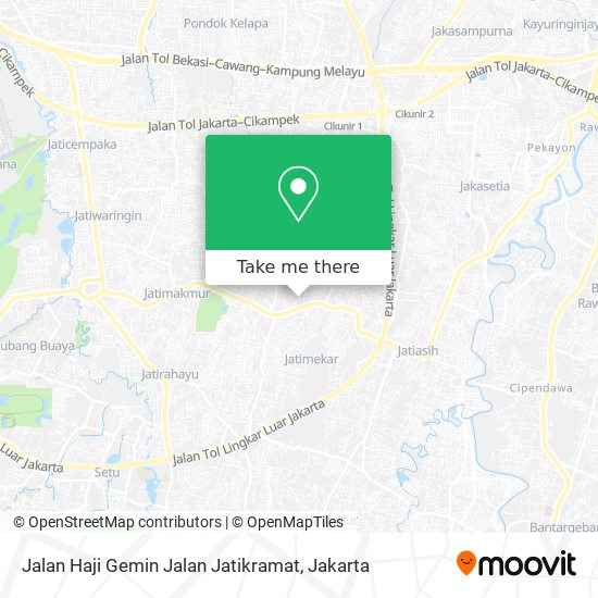 Jalan Haji Gemin Jalan Jatikramat map