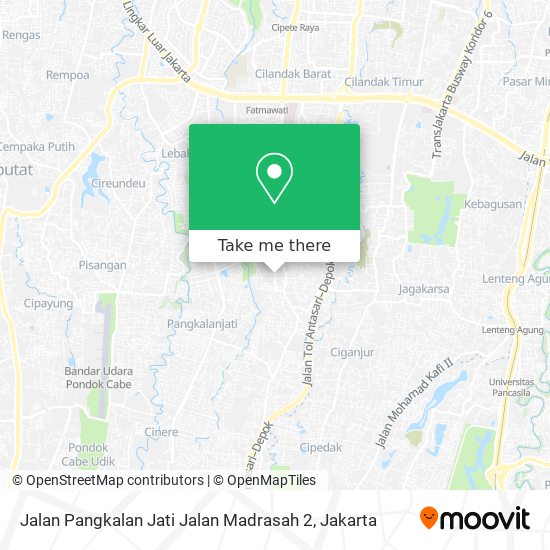 Jalan Pangkalan Jati Jalan Madrasah 2 map