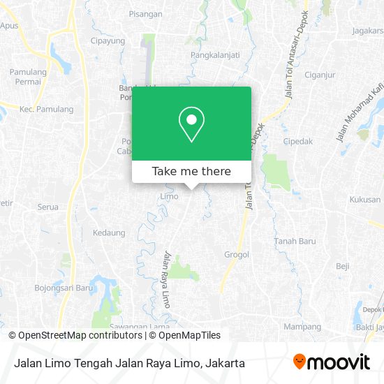 Jalan Limo Tengah Jalan Raya Limo map