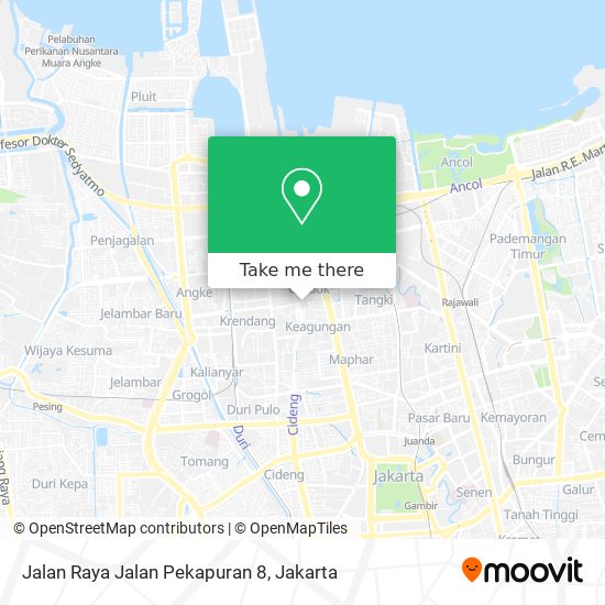 Jalan Raya Jalan Pekapuran 8 map