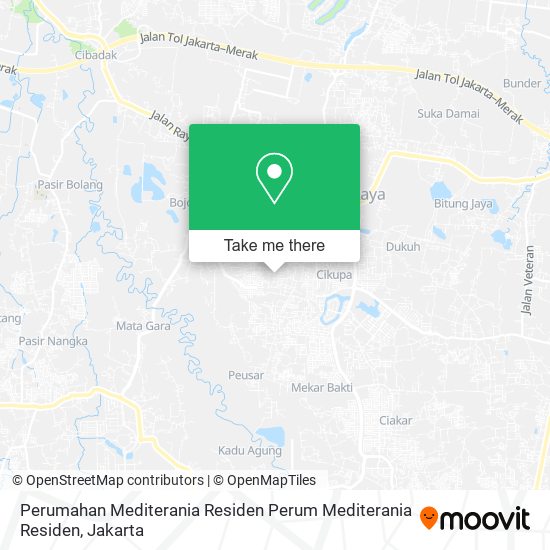 Perumahan Mediterania Residen Perum Mediterania Residen, Cikupa map