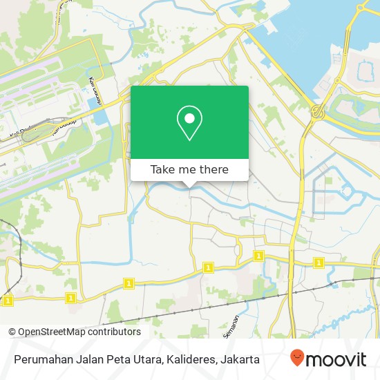 Perumahan Jalan Peta Utara, Kalideres map