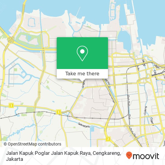 Jalan Kapuk Poglar Jalan Kapuk Raya, Cengkareng map