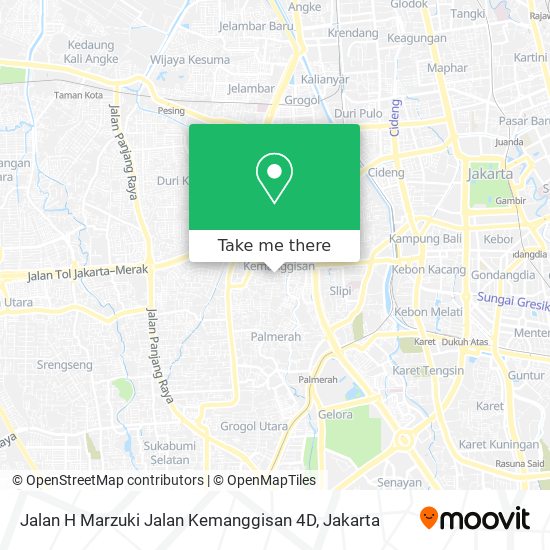 Jalan H Marzuki Jalan Kemanggisan 4D map
