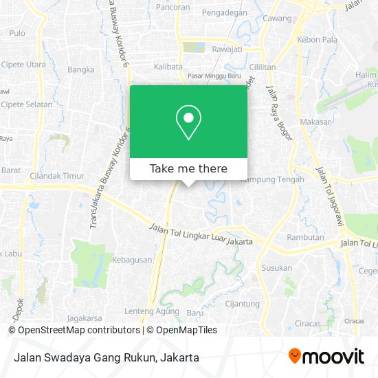 Jalan Swadaya Gang Rukun map