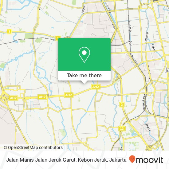 Jalan Manis Jalan Jeruk Garut, Kebon Jeruk map