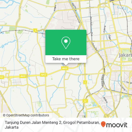 Tanjung Duren Jalan Menteng 2, Grogol Petamburan map