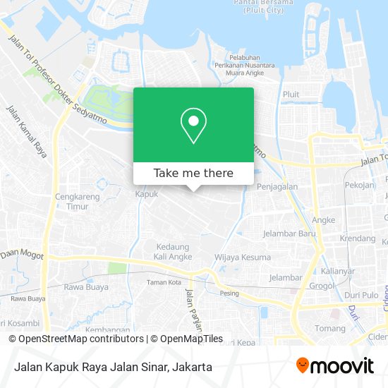 Jalan Kapuk Raya Jalan Sinar map