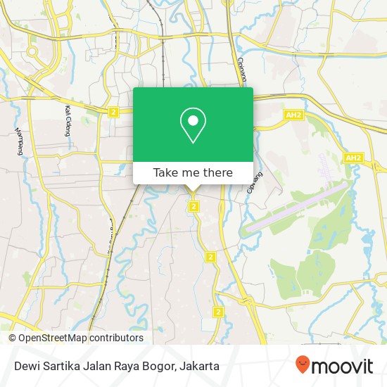 Dewi Sartika Jalan Raya Bogor map