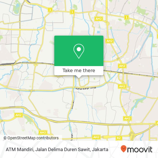 ATM Mandiri, Jalan Delima Duren Sawit map