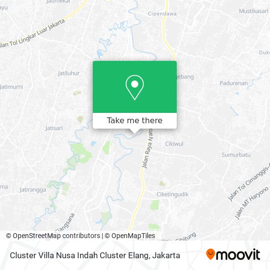 Cluster Villa Nusa Indah Cluster Elang map