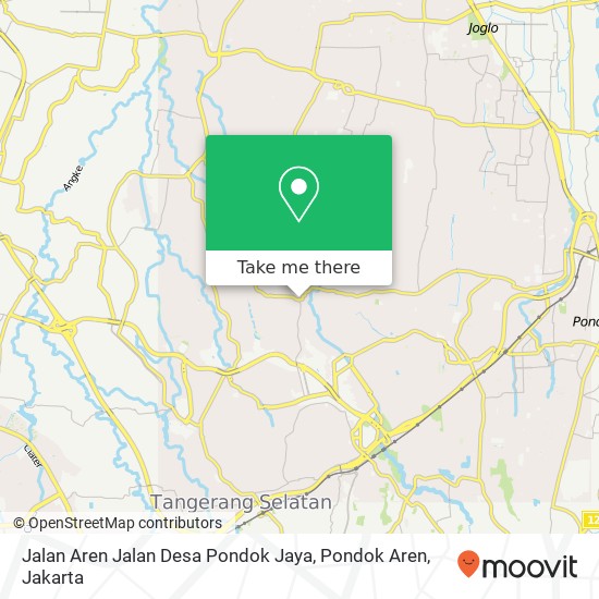 Jalan Aren Jalan Desa Pondok Jaya, Pondok Aren map