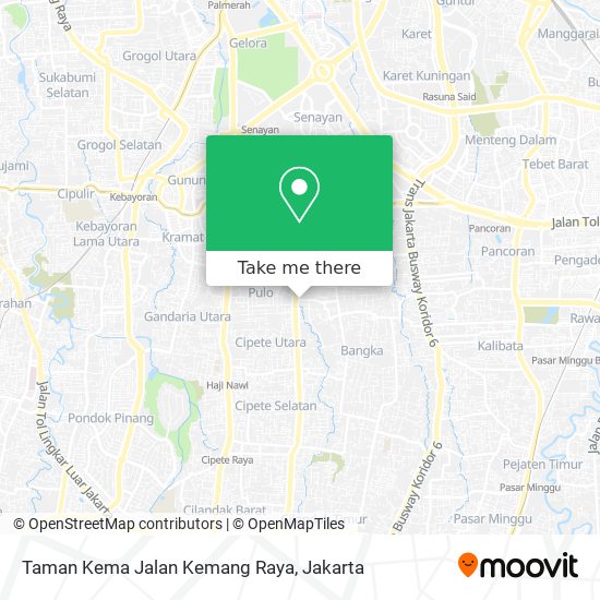 Taman Kema Jalan Kemang Raya map