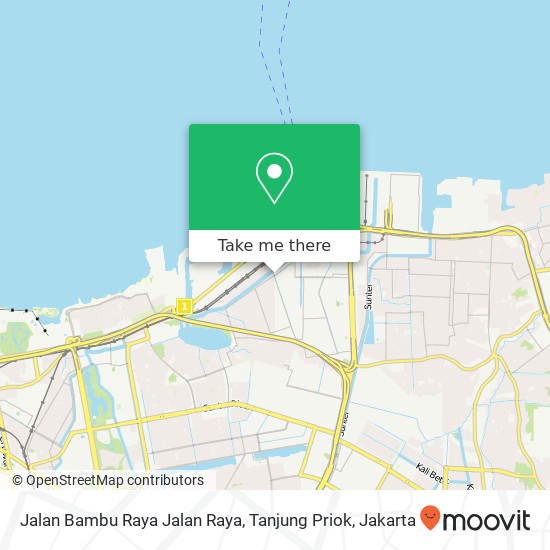 Jalan Bambu Raya Jalan Raya, Tanjung Priok map