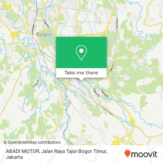 ABADI MOTOR, Jalan Raya Tajur Bogor Timur map