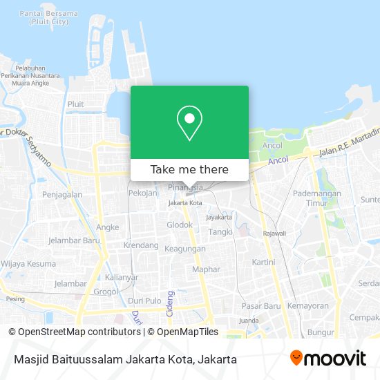 Masjid Baituussalam Jakarta Kota map