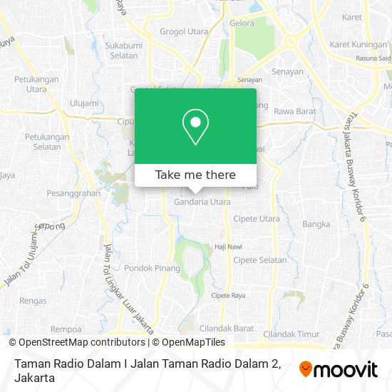 Taman Radio Dalam I Jalan Taman Radio Dalam 2 map