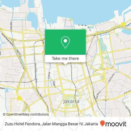 Zuzu Hotel Feodora, Jalan Mangga Besar IV map