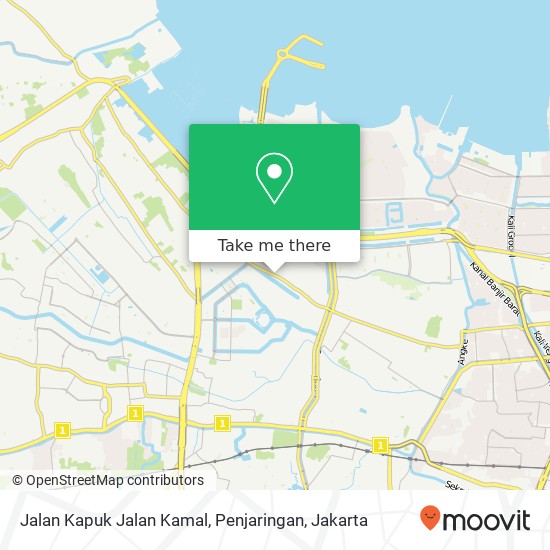 Jalan Kapuk Jalan Kamal, Penjaringan map