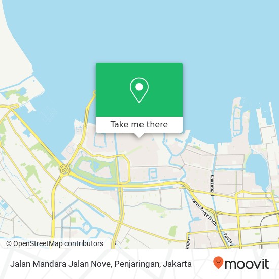 Jalan Mandara Jalan Nove, Penjaringan map