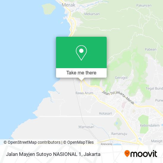Jalan Mayjen Sutoyo NASIONAL 1, Grogol map