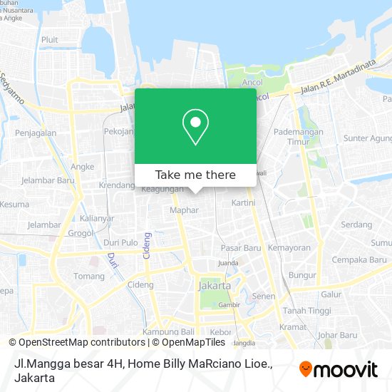 Jl.Mangga besar 4H, Home Billy MaRciano Lioe. map
