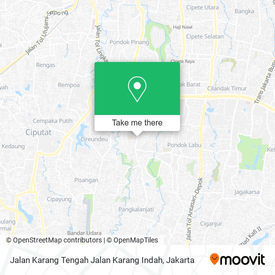 Jalan Karang Tengah Jalan Karang Indah map
