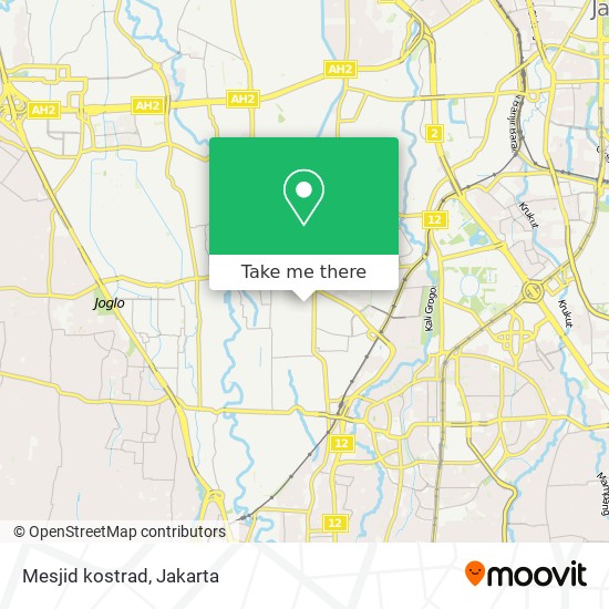 Mesjid kostrad map