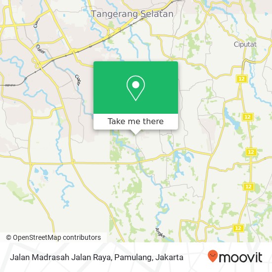 Jalan Madrasah Jalan Raya, Pamulang map