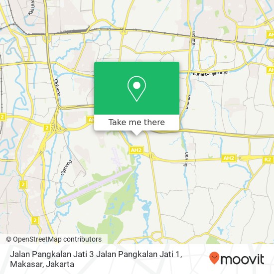 Jalan Pangkalan Jati 3 Jalan Pangkalan Jati 1, Makasar map