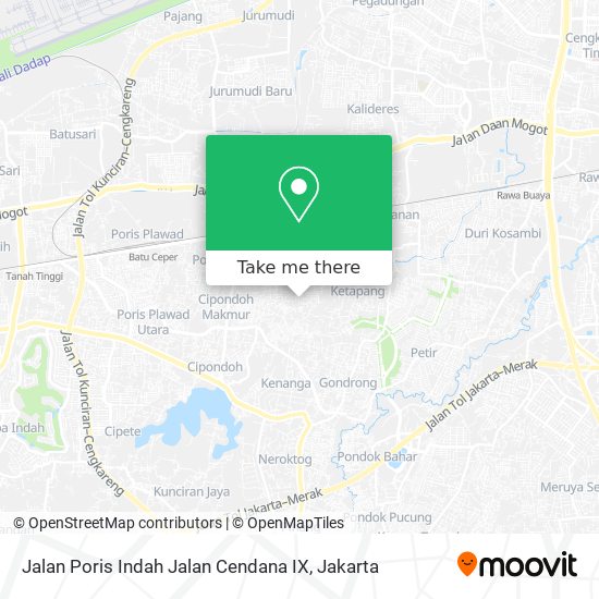 Jalan Poris Indah Jalan Cendana IX map