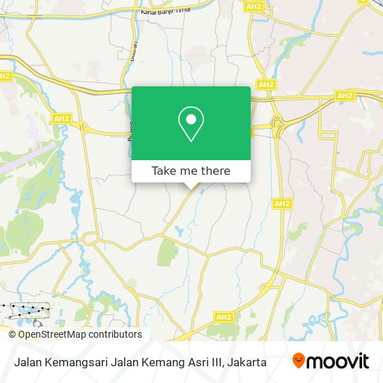 Jalan Kemangsari Jalan Kemang Asri III map