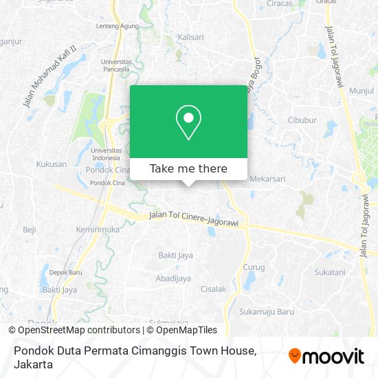 Pondok Duta Permata Cimanggis Town House map