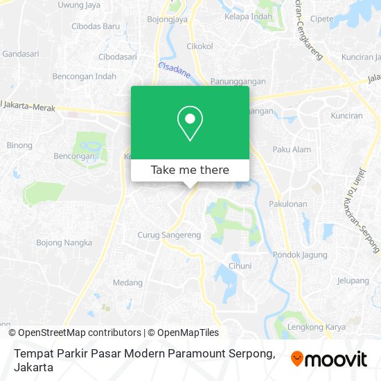 Tempat Parkir Pasar Modern Paramount Serpong map