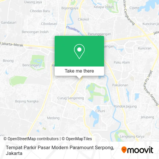 Tempat Parkir Pasar Modern Paramount Serpong map