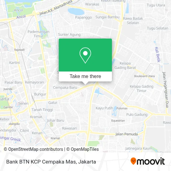 Bank BTN KCP Cempaka Mas map