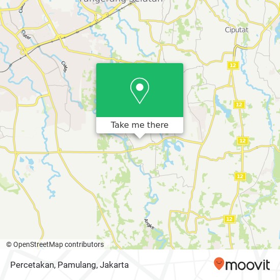 Percetakan, Pamulang map