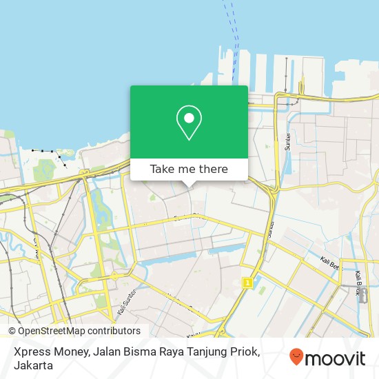 Xpress Money, Jalan Bisma Raya Tanjung Priok map