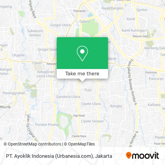 PT. Ayoklik Indonesia (Urbanesia.com) map